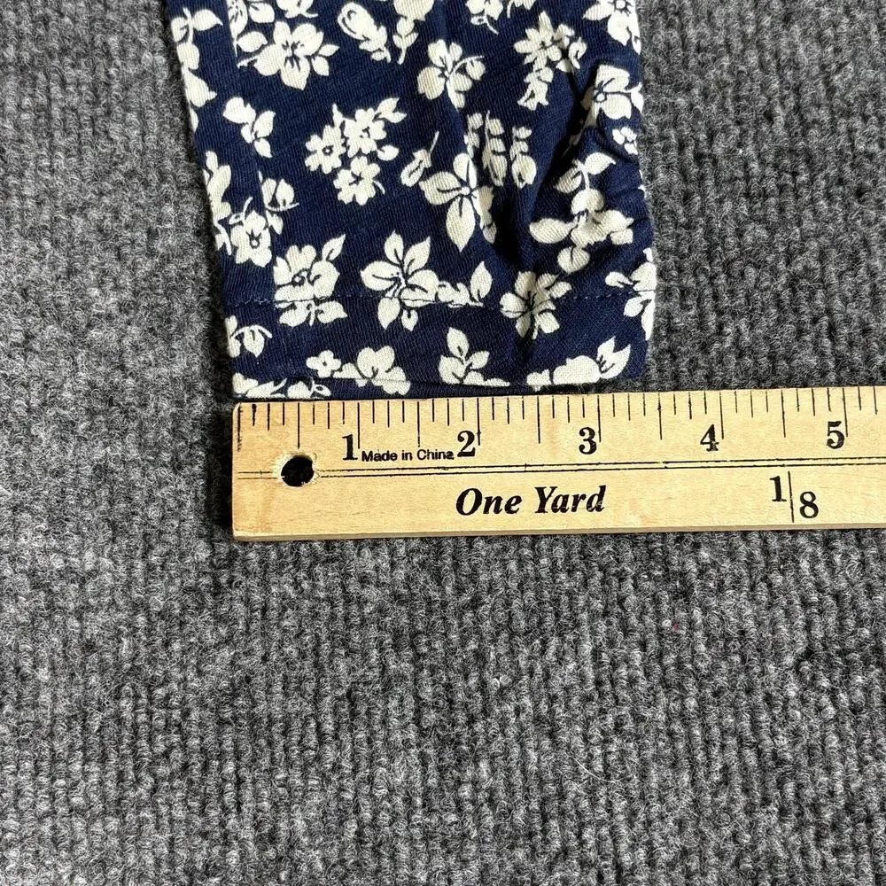 Polo Ralph Lauren Pants Girls 6 Blue Floral Knit Jogger Elastic Waist Pull On